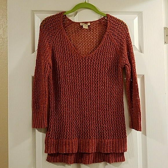 Lucky Brand Sweaters - Lucky brand orange woven sweater.